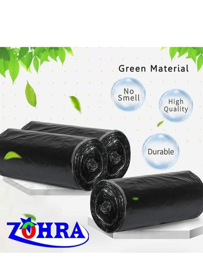 ZOHRA Garbage Bags, Medium - (19 x 21 Inches) - 30 Bags/Roll, (Pack Of 3, Black), Plastic (3x30=90) ECO Friendly - Image 4